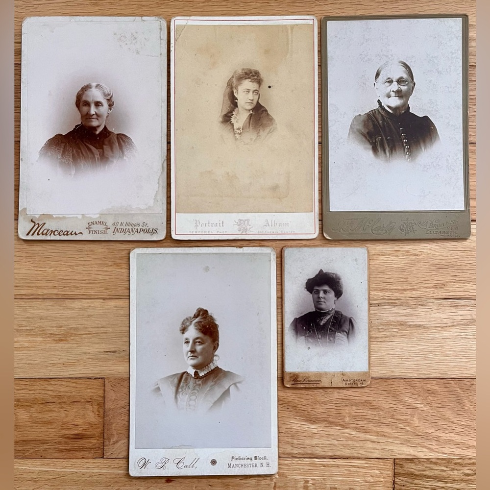 ⭐️$6/5 for $25! Antique Portrait Collection New Hampshire Indiana New Jersey